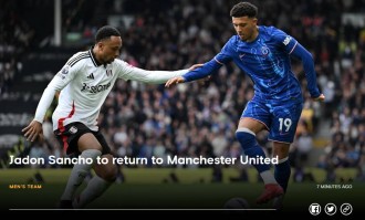 付500万镑违约金！切尔西官方：桑乔租借到期离队，球员将回曼联