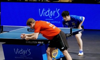 德甲版王者打新手村，樊振东26分钟横扫对手，豪格却觉得大意了