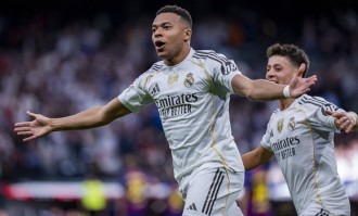 西甲-姆巴佩破门+失点贝林厄姆建功 皇马2-1胜10人巴萨